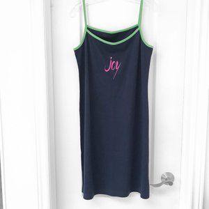 Weekenders Cover Up Dress M Navy Sporty Beach Pool Summer Slip